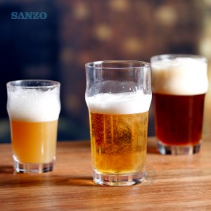 Sanzo Custom Logo Sör üvegpoharak bögre Kristálypoharak Kézzel készített Sör Steinpoharak