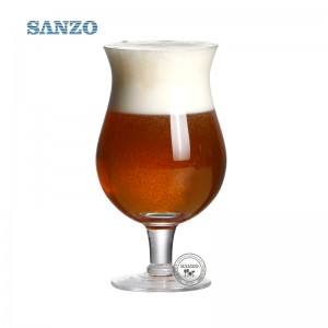 Sanzo Ale sörösüveg testreszabott, kézzel készített átlátszó 6 sörösüveg Peroni söröspoharak